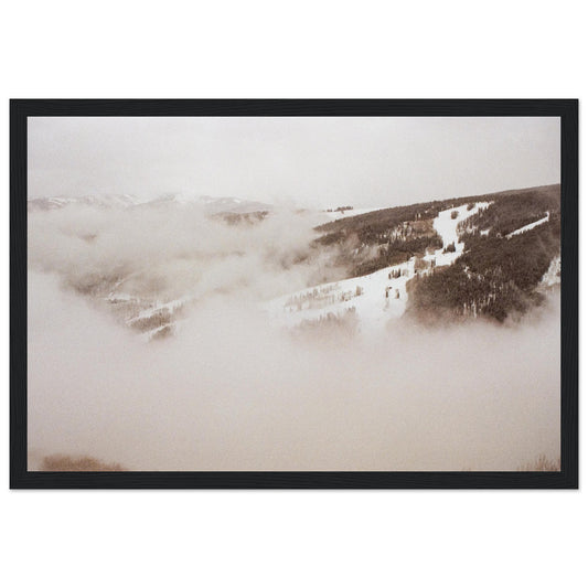 ‘Cold Slopes’ - Matte Paper Wooden Framed Print